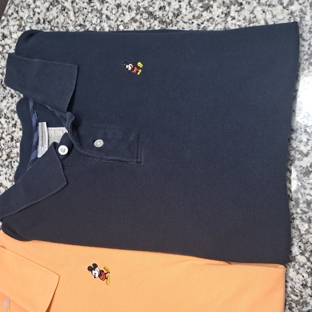 Bundle Of Disney Parks & Walt Disney World Mens Polo Shirts Tee Both Size L - Picture 3 of 11